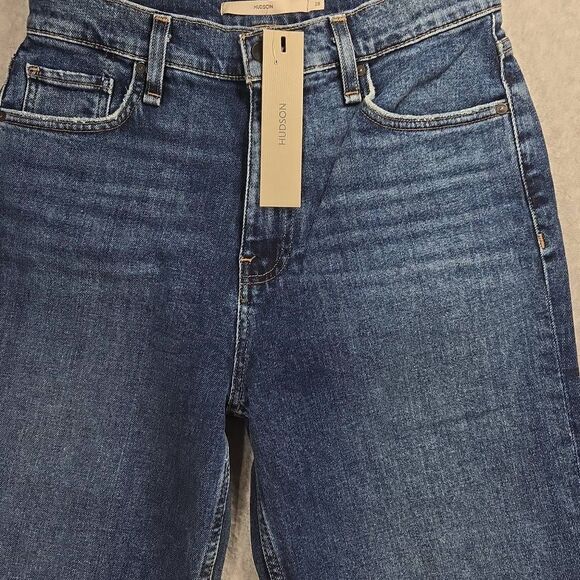 HUDSON JEANS REMI ATM HIGH RISE STRAIGHT ANKLE 28 .NEW - Picture 2 of 11